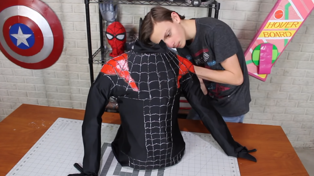 dress up as a superhero like spider-man